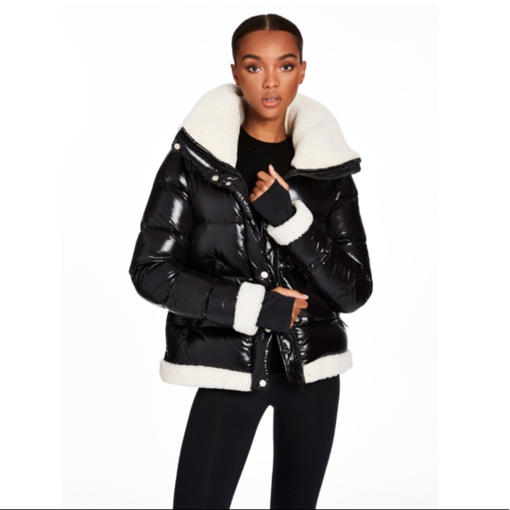 SAM | GIGI Down Jacket With Shearling Trim - Picture 17 of 17